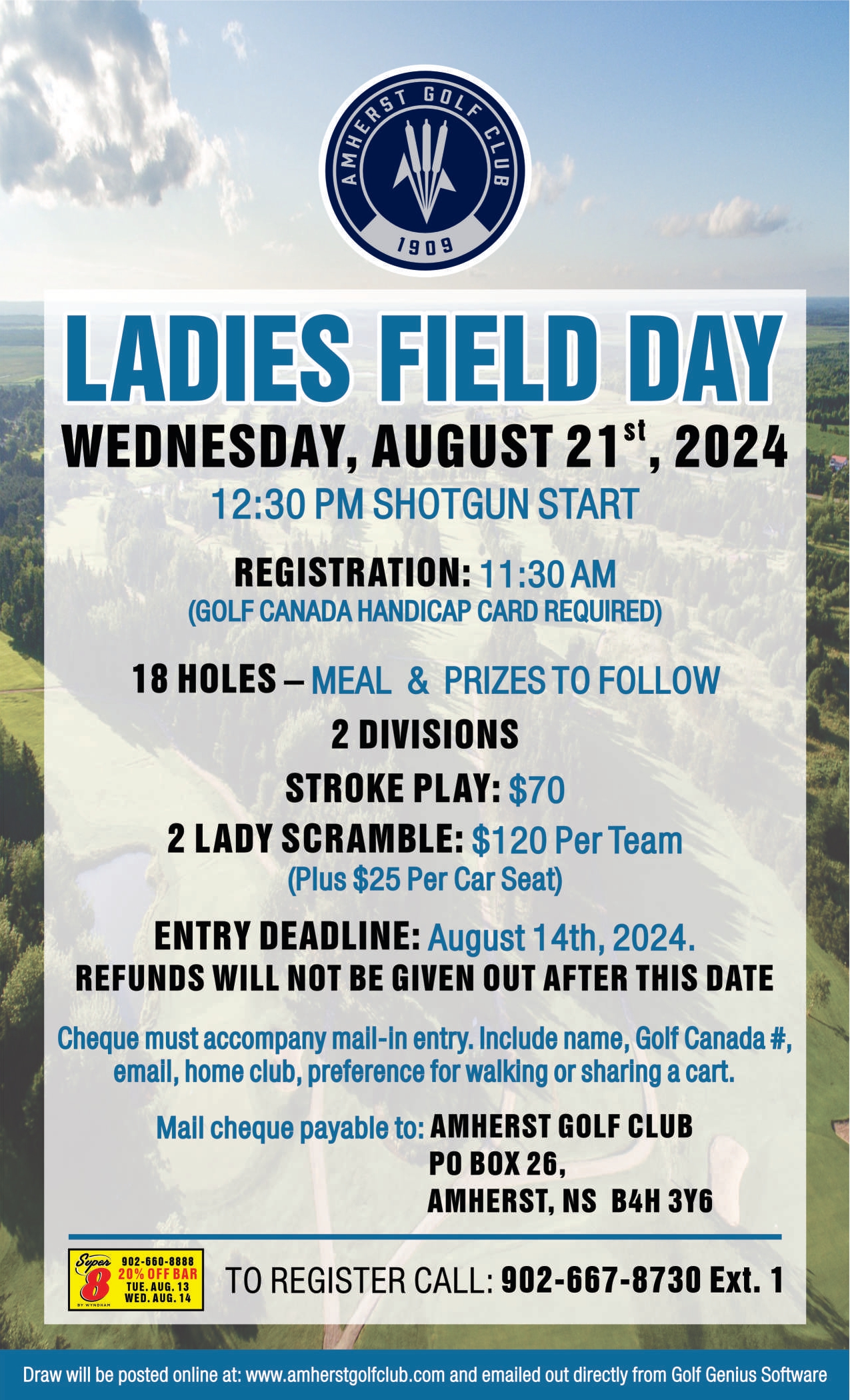 Women's Field Day - Invitational Strokeplay & 2 Person Scramble 